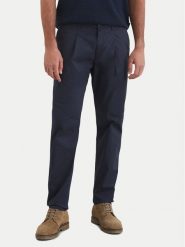 Marc O'Polo Spodnie materiałowe 522 0831 10144 Granatowy Slim Fit. Niebieskie spodnie materiałowe męskie Marc O'Polo, bez wzorów, z bawełny. Za 239.99 zł.