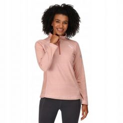Bluza polarowa dla kobiet Regatta Montes. Brązowe bluzy damskie Regatta, bez wzorów, z polaru, sportowe, bez ramiączek, bez kaptura. W wyprzedaży za 59.99 zł.