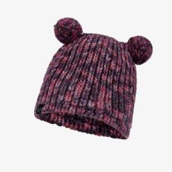 Czapka Buff Knitted & Fleece Lera Referencja 120869. Czerwone czapki damskie Buff, bez wzorów, z dzianiny. Za 121.75 zł.