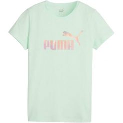 T-shirt Damski ESS+ Summer Daze. Zielone t-shirty damskie Puma, l, bez wzorów, sportowe, bez kołnierzyka, bez ramiączek. Za 138.99 zł.