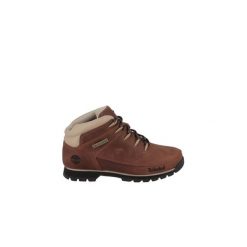 Buty Euro SprInt Hiker. Brązowe buty zimowe męskie Timberland, bez wzorów, z tkaniny, bez obcasa, bez zapięcia. W wyprzedaży za 637.60 zł.