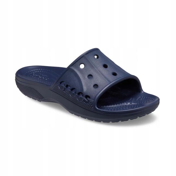 Klapki Dla Dorosłych Crocs Baya II Slide. Białe klapki damskie Crocs, bez wzorów, z materiału, bez zapięcia. Za 89.99 zł.