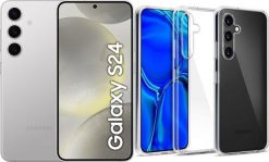 Smartfon Samsung Galaxy S24 5G 8/256GB Szary (SM-S921BZA) + Etui Clear Case. Szare smartfony SAMSUNG. Za 2,582.00 zł.