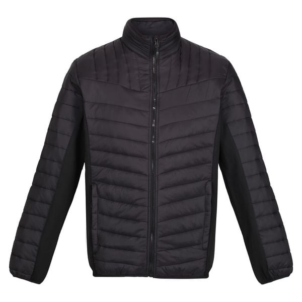 Kurtka Męska Hybrydowa. Czarne kurtki męskie Regatta, m, bez wzorów, z materiału, bez kaptura. Za 350.99 zł.