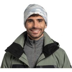 Czapka BUFF POLAR PRINTS BEANIE COMAT SNOW. Białe czapki damskie Buff, bez wzorów, z polaru. Za 130.09 zł.