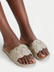 MEXX Klapki CEO-MICH1906041W-01 Złoty. Żółte klapki damskie Mexx, bez wzorów, z syntetyku, bez obcasa, bez zapięcia. Za 59.99 zł.