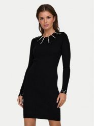 ONLY Sukienka dzianinowa Ida 15334548 Czarny Slim Fit. Czarne sukienki damskie ONLY, l, bez wzorów, z dzianiny, bez kołnierzyka, bez ramiączek. W wyprzedaży za 109.99 zł.