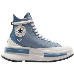 Buty sportowe Converse Run Star Legacy CX Platform Crafted Laces. Niebieskie buty sportowe męskie Converse, bez wzorów, bez zapięcia, na fitness i siłownię. Za 690.00 zł.
