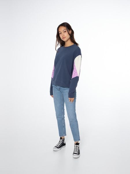 Bluza damska Protest NXGSHAUN sweatshirt. Niebieskie bluzy damskie Protest, xs, bez wzorów, z bawełny, bez ramiączek, bez kaptura. Za 135.00 zł.