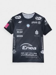 4F Koszulka replika domowa z sezonu 2023/2024 męska 4F x Czarni Radom - multikolor XS. Czarne t-shirty męskie 4F, m, bez wzorów, bez kołnierzyka, bez ramiączek. W wyprzedaży za 59.99 zł.
