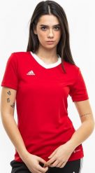 Adidas Koszulka damska adidas Entrada 22 Jersey czerwona H57571 2XL. Czerwone bluzki damskie Adidas, xl, bez wzorów, z jersey, bez kołnierzyka, bez ramiączek. Za 65.69 zł.