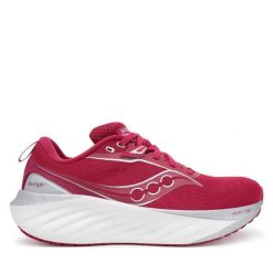 Buty do biegania Saucony. Czerwone obuwie sportowe damskie Saucony, bez wzorów, bez zapięcia, do biegania. Za 579.99 zł.