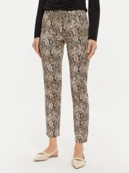 Sisley Spodnie materiałowe 4ZJSLE03S Brązowy Slim Fit. Brązowe spodnie materiałowe damskie Sisley, bez wzorów, z materiału. Za 159.99 zł.