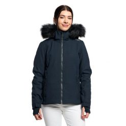 Kurtka narciarska damska CMP 31W0196F. Niebieskie kurtki sportowe damskie CMP, na zimę, xs, bez wzorów, bez ramiączek, bez kaptura, narciarskie. Za 529.99 zł.