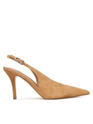 Guess Szpilki FLPPRI SUE05 Brązowy. Brązowe szpilki damskie Guess, z aplikacjami, ze skóry, bez obcasa, na szpilce, bez zapięcia. Za 639.99 zł.