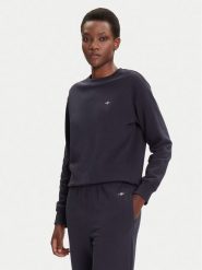 Gant Bluza Shield 4201414 Granatowy Relaxed Fit. Niebieskie bluzy damskie GANT, l, bez wzorów, z bawełny, bez ramiączek, bez kaptura. Za 419.99 zł.