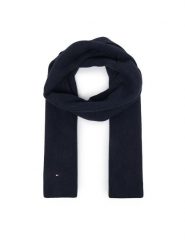 Tommy Hilfiger Szalik Flag AW0AW19120 Granatowy. Niebieskie rękawiczki damskie Tommy Hilfiger, bez wzorów, z bawełny. Za 289.99 zł.