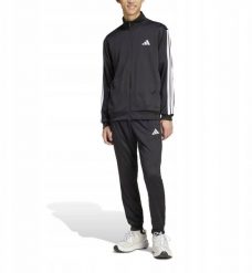 Dres męski adidas Sportswear Basic 3-Stripes French Terry czarny JC5375 XL. Czarne komplety dresowe męskie Adidas, m, bez wzorów, z dresówki. Za 328.99 zł.