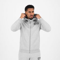 Bluza z kapturem męska Puma Gym & Pilates. Czarne bluzy męskie Puma, m, bez wzorów, z bawełny, z kapturem, na fitness i siłownię. W wyprzedaży za 119.99 zł.