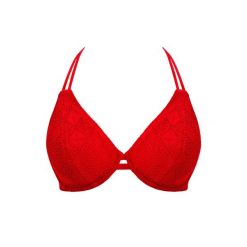 Haut kostiumu kąpielowego z wiązaniem na szyi dla kobiet Freya Nomad Nights. Czerwone stroje kąpielowe damskie Freya, bez wzorów, z koronki. Za 235.00 zł.
