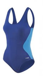 Strój kąpielowy modelujący Beco C-cup granatowy-turkus. Zielone stroje kąpielowe damskie 47 Brand, bez wzorów, z elastanu. Za 385.99 zł.
