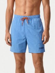 Napapijri Szorty kąpielowe V-Box Logo 1 NP0A4HAX Niebieski Regular Fit. Niebieskie kąpielówki męskie Napapijri, l, bez wzorów, z syntetyku. Za 259.99 zł.