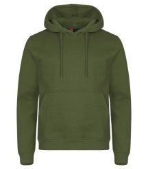 Clique Bluza z kapturem Miami z bawełny i poliestru z recyklingu – olive Green. Zielone bluzy damskie CLIQUE, uniwersalny, bez wzorów, z bawełny, bez ramiączek, z kapturem. Za 172.64 zł.