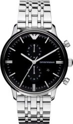 Zegarek Emporio Armani ZEGAREK MĘSKI EMPORIO ARMANI AR0389 - CLASSIC CHRONOGRAPH (zi066a) NoSize. Zegarki męskie Emporio Armani, bez wzorów. Za 483.99 zł.