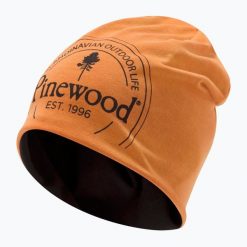 Czapka Pinewood 2L. Brązowe czapki damskie Pinewood, bez wzorów. Za 99.99 zł.