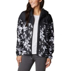 Kurtka przeciwwiatrowa damska Columbia Flash Challenger Novelty. Żółte kurtki sportowe damskie Columbia, xs, bez wzorów, bez ramiączek, bez kaptura, trekkingowe. Za 139.99 zł.