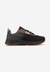 Szaro-Pomarańczowe Buty Sportowe Sneakersy Ozdobione Tłoczeniem Sarivara. Szare buty sportowe męskie Born2be, bez wzorów, z jeansu, bez zapięcia. Za 79.99 zł.