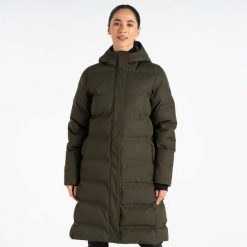 Damska kurtka ocieplana Wander. Brązowe kurtki sportowe damskie Dare 2B, bez wzorów, z puchu, bez ramiączek, bez kaptura, trekkingowe. Za 299.99 zł.