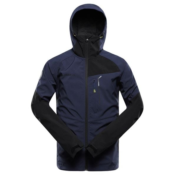 Kurtka softshell męska Alpine Pro Esprit. Niebieskie kurtki sportowe męskie Alpine Pro, m, bez wzorów, z materiału, z kapturem, trekkingowe. Za 319.00 zł.