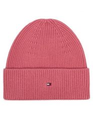 Tommy Hilfiger Czapka Flag AW0AW19102 Różowy. Czerwone czapki damskie Tommy Hilfiger, na zimę, bez wzorów, z bawełny. Za 189.99 zł.