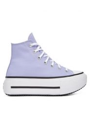 Converse Trampki Chuck Taylor All Star Lift Double Stack A15206C Fioletowy. Fioletowe trampki i tenisówki damskie Converse, bez wzorów, z materiału, bez zapięcia. Za 289.99 zł.