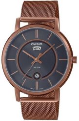 Zegarek Casio Casio Timeless MTP-B120MR-8AVDF Zegarek męski czarna tarcza 41 mm. Czarne zegarki męskie Casio, bez wzorów. Za 399.99 zł.
