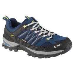 Buty trekkingowe męskie CMP Rigel Low. Czarne buty zimowe męskie CMP, bez wzorów, z materiału, bez obcasa, bez zapięcia. Za 319.99 zł.