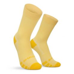 Skarpetki gravel Kolarstwo Siroko GS1 Yellow. Żółte skarpetki damskie SIROKO, bez wzorów, z tkaniny. Za 71.00 zł.