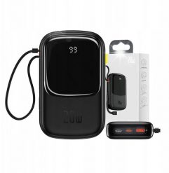 Powerbank Baseus Baseus Powerbank Z Kablem Lightning 20000mAh USB USB-C QC FCP PD 20W Czarny. Czarne powerbanki Baseus. Za 241.12 zł.