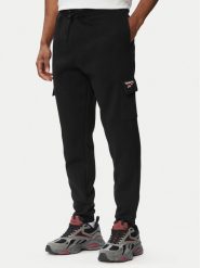 Reebok Spodnie dresowe Balint RK25740CCM Czarny Regular Fit. Czarne spodnie sportowe męskie Reebok, m, bez wzorów, z bawełny. Za 199.99 zł.