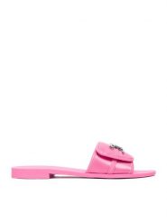 Juicy Couture Klapki CEO-123456 Różowy. Czerwone klapki damskie Juicy Couture, bez wzorów, z materiału, bez obcasa, bez zapięcia. Za 119.99 zł.