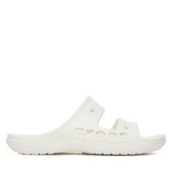 Klapki Crocs. Białe klapki męskie Crocs, bez wzorów, bez zapięcia. Za 109.99 zł.