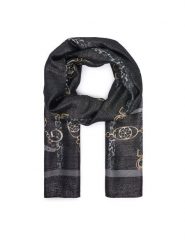 Guess Chusta AW5532 VIS03 Czarny. Czarne rękawiczki damskie Guess, z aplikacjami, z wiskozy. Za 154.99 zł.