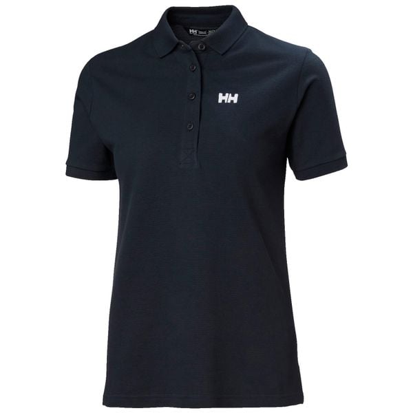 Damska koszulka polo Helly Hansen Pier Pique. Niebieskie bluzki damskie Helly Hansen, bez wzorów, z bawełny, bez kołnierzyka, bez ramiączek. Za 292.00 zł.