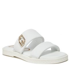Klapki Liu Jo. Białe klapki damskie Liu Jo, bez wzorów, bez obcasa, bez zapięcia. Za 419.99 zł.
