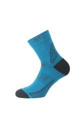 Skarpety Merino TNW. Niebieskie skarpetki damskie LASTING, bez wzorów, z elastanu. Za 58.00 zł.