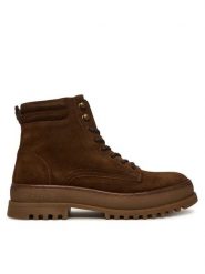 Blauer Kozaki F5IUKA01/SUE Brązowy. Brązowe buty zimowe męskie Blauer, bez wzorów, ze skóry, bez obcasa, bez zapięcia. Za 689.99 zł.
