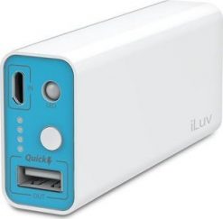 Powerbank iLuv MyPower 5200mAh Biało-niebieski. Białe powerbanki iLuv. Za 121.99 zł.