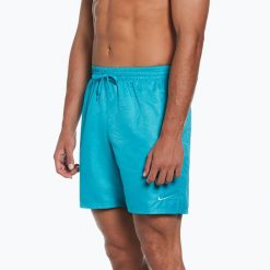 Szorty kąpielowe męskie Nike Swim Breaker 7" Volley. Niebieskie kąpielówki męskie Nike, l, bez wzorów. Za 219.99 zł.