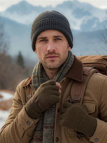 Rękawiczki mitenki 2 pack - zielony. Zielone rękawiczki męskie Sinsay, bez wzorów. Za 9.99 zł.